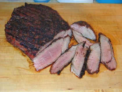 London Broil with Red Wine and Mushroom Sauce