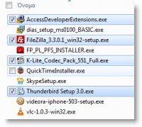      Windows 7  Check Boxes
